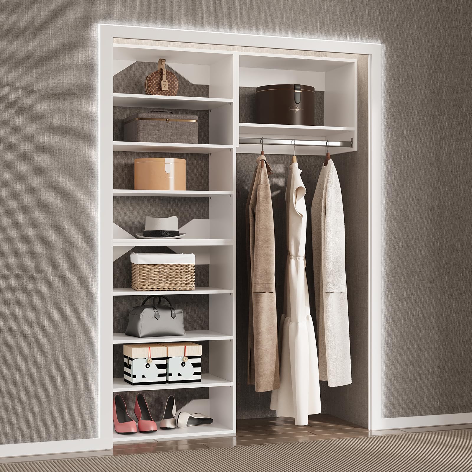 m’s closet Amazon.com: MODCART Modular closet Organizer, 58